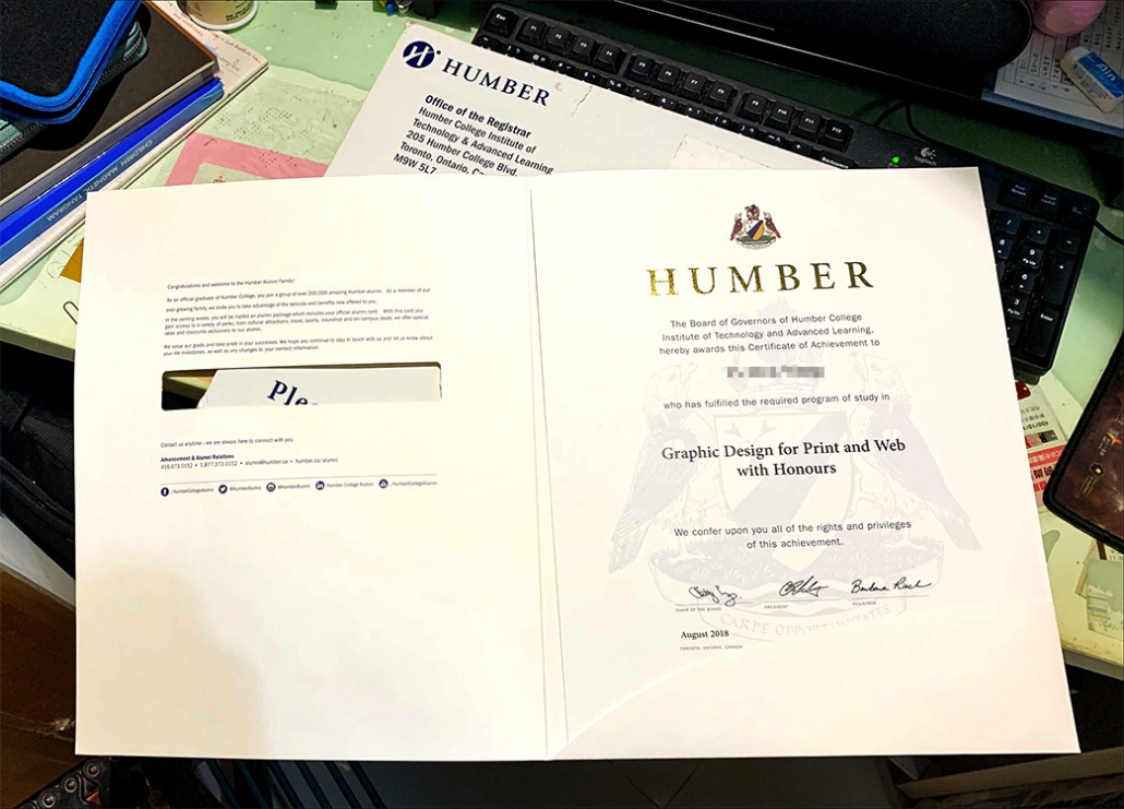 Humber Certificate